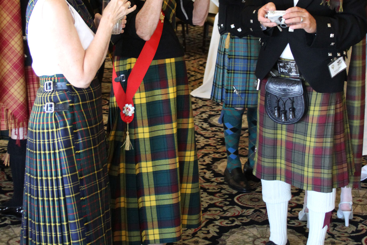 A variety of MacMillan tartans